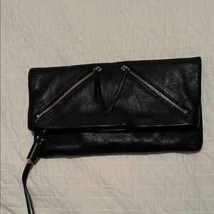 Stella and Dot Covet Black Leather Women's Bag
Clutch or Crossbody